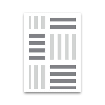 Grey Abstract Patterns 2 Modern Print Print Only