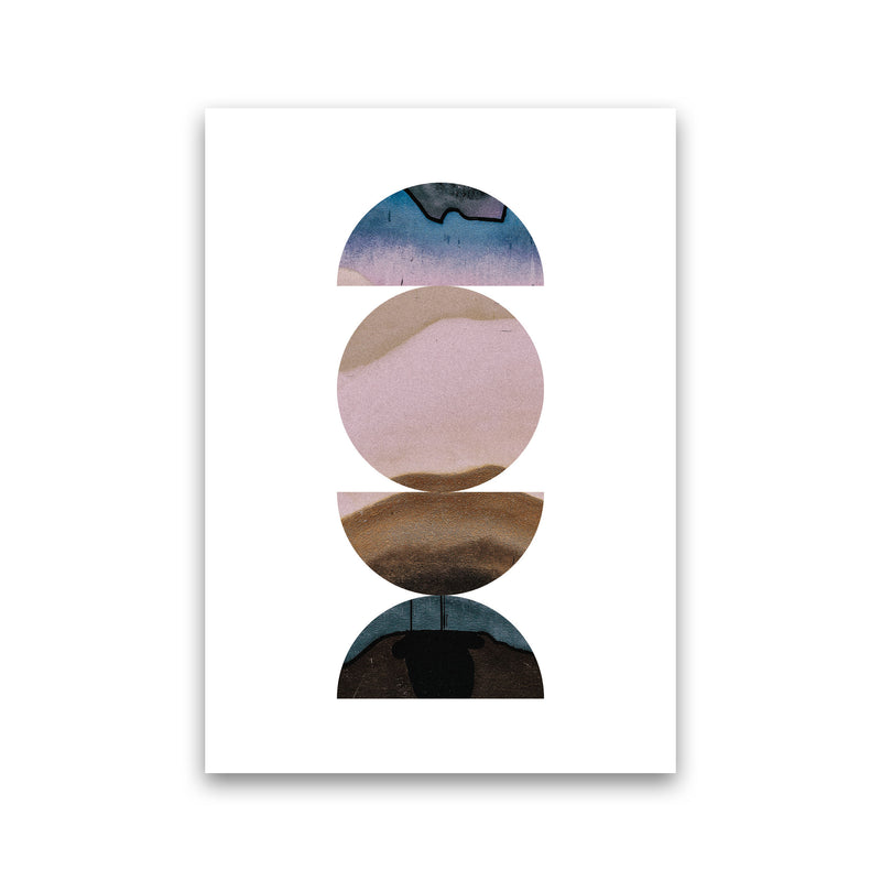 Pastel And Sand Abstract Circles Modern Print Print Only