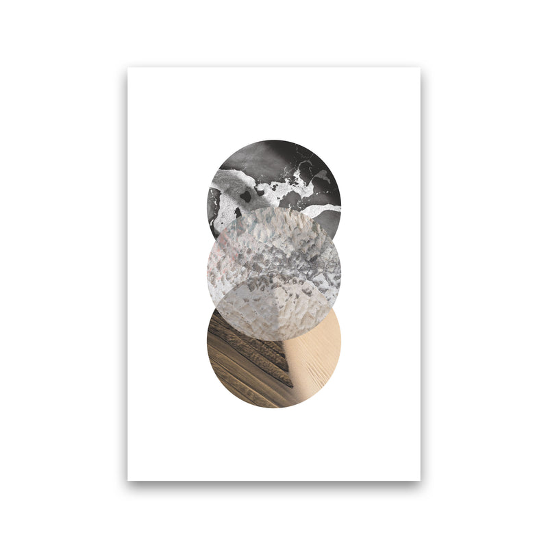 Sand, Glass And Shadow Abstract Circles Modern Print Print Only