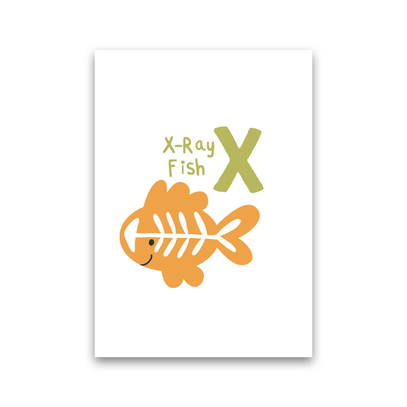 Alphabet Animals, X Is For X-Ray Fish, Nursey Wall Art Poster Print Only