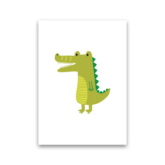 Children&#39;s Animals, Alligator Modern Print Print Only