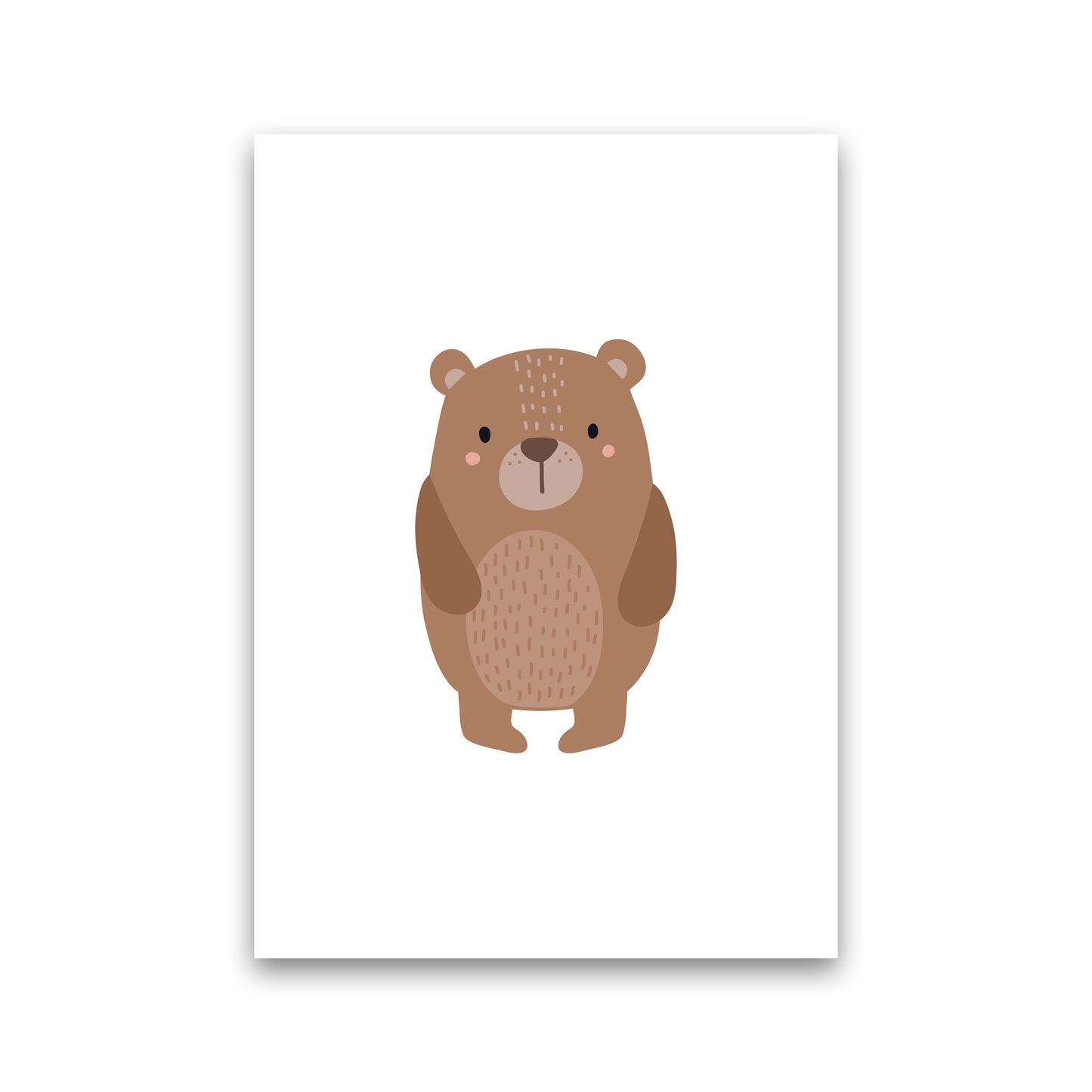 Children&#39;s Animals, Bear Modern Print Print Only