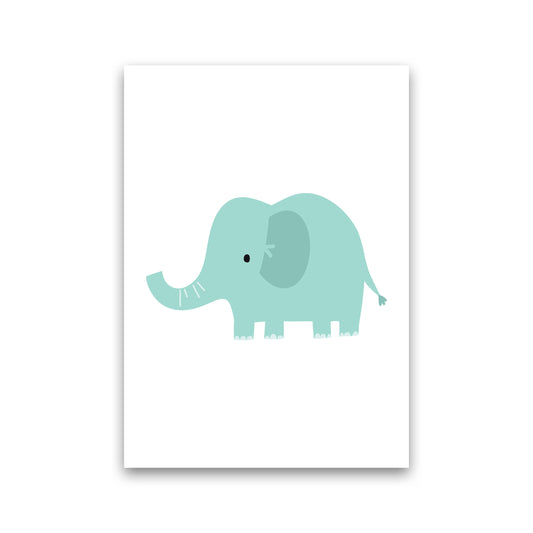 Children&#39;s Animals, Elephant Modern Print Print Only