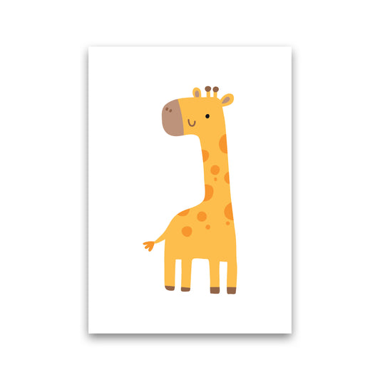 Children&#39;s Animals, Giraffe Modern Print Print Only