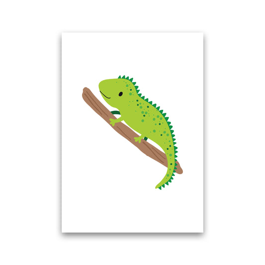 Children&#39;s Animals, Iguana Modern Print Print Only