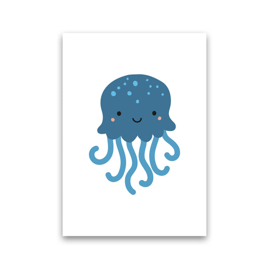 Children&#39;s Animals, Jellyfish Modern Print Print Only