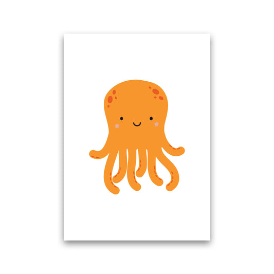Children&#39;s Animals, Octopus Modern Print Print Only