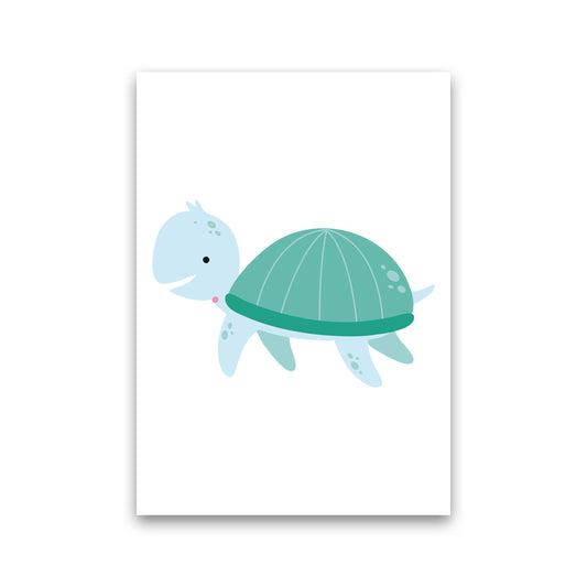 Children&#39;s Animals, Turtle Modern Print Print Only