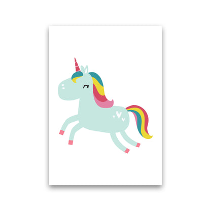 Children&#39;s Animals, Unicorn Modern Print Print Only