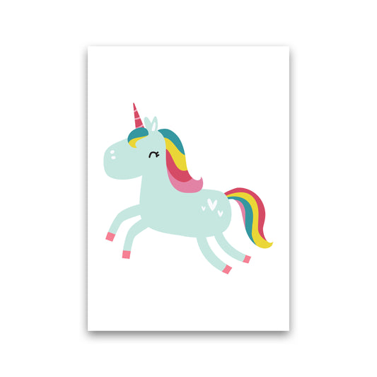 Children&#39;s Animals, Unicorn Modern Print Print Only