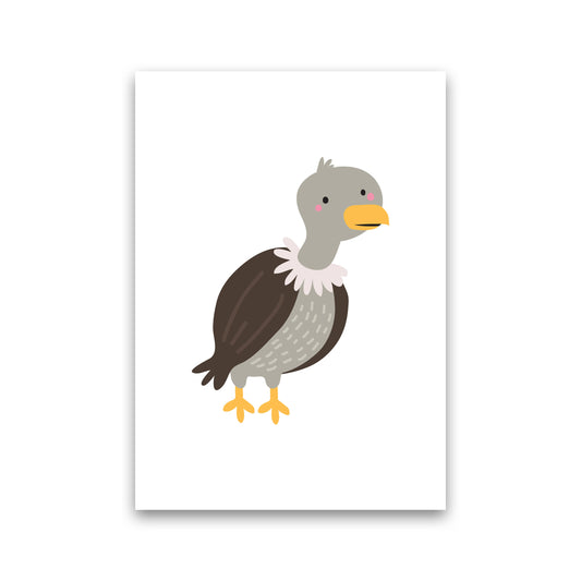 Children&#39;s Animals, Vulture Modern Print Print Only