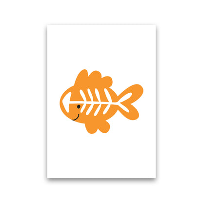 Children&#39;s Animals, X-Ray Fish Modern Print Print Only