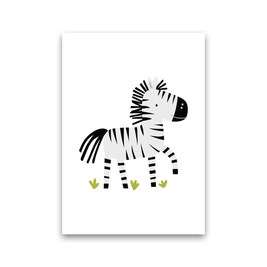 Children&#39;s Animals, Zebra Modern Print Print Only