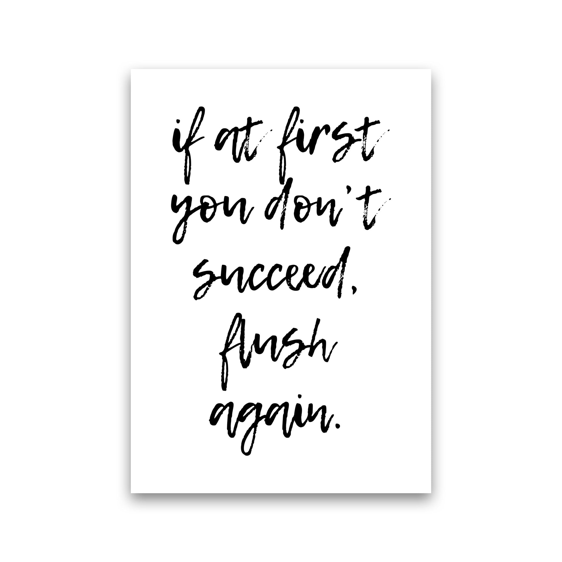 Flush Again, Bathroom Modern Print, Framed Bathroom Wall Art Print Only