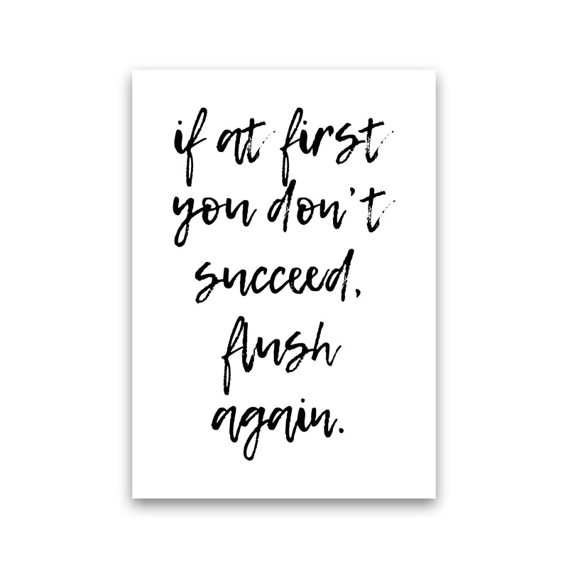 Flush Again, Bathroom Modern Print, Framed Bathroom Wall Art Print Only