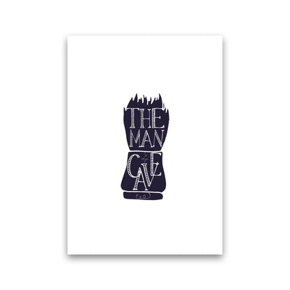 The Man Cave 2 Modern Print, Framed Bathroom Wall Art Print Only