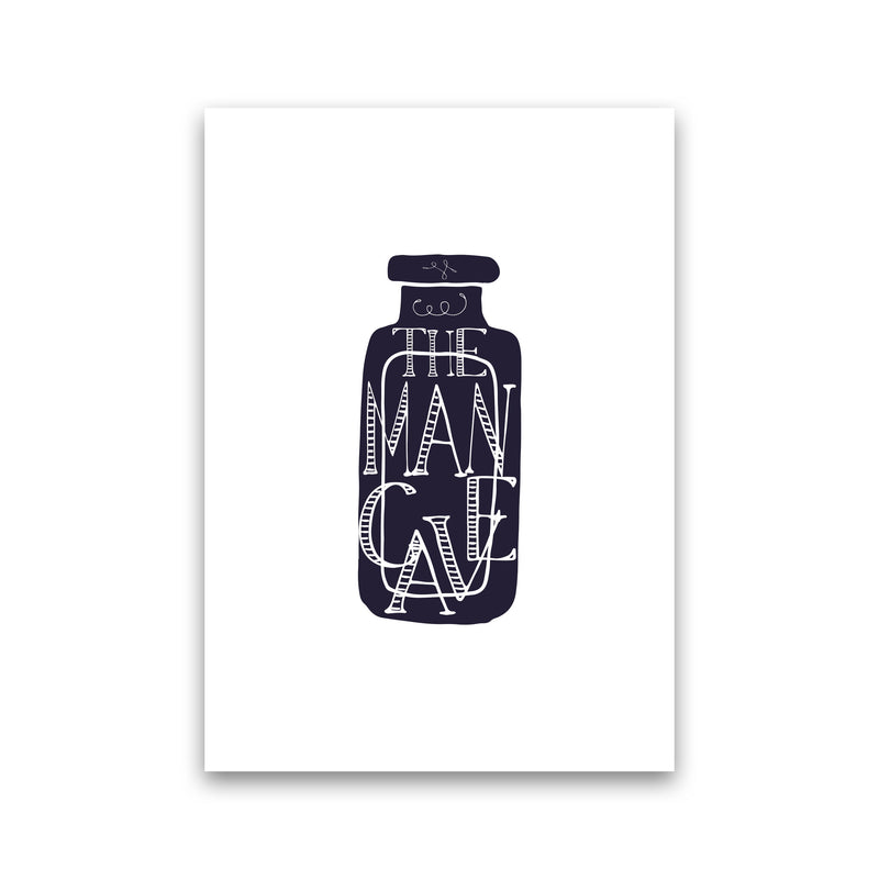 The Man Cave 3 Modern Print, Framed Bathroom Wall Art Print Only