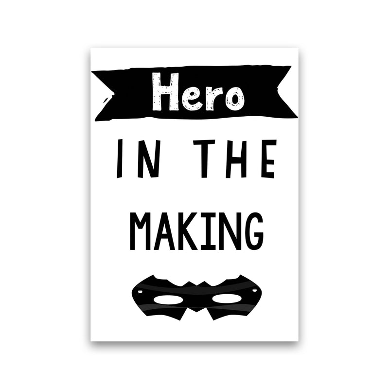 Hero In The Making Framed Nursey Wall Art Print Print Only