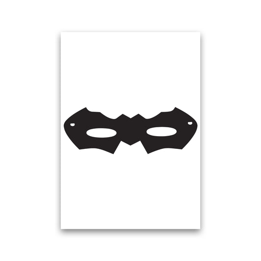 Superhero Mask Framed Nursey Wall Art Print Print Only
