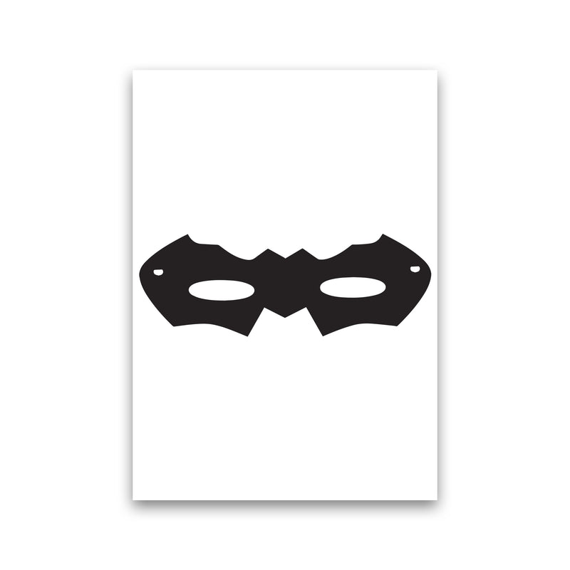 Superhero Mask Framed Nursey Wall Art Print Print Only