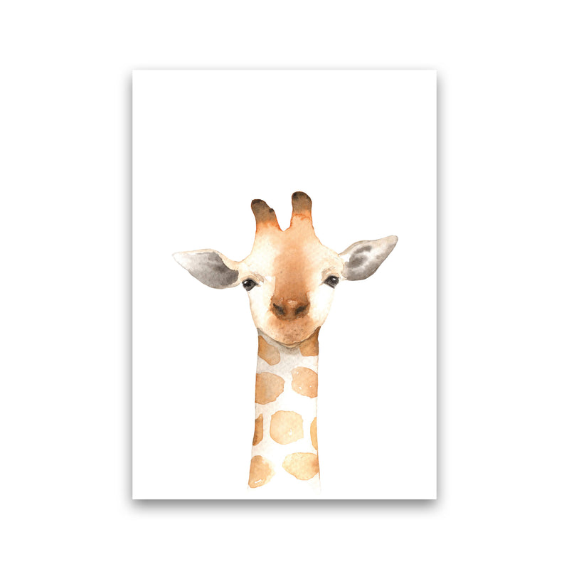 Forest Friends, Cute Giraffe Modern Print Animal Art Print Print Only