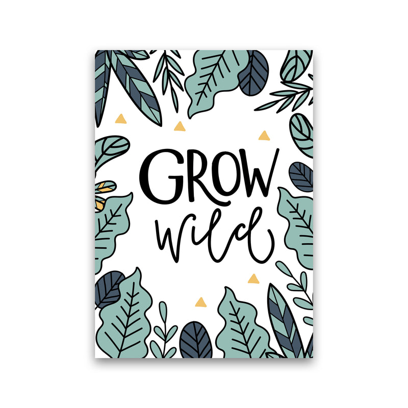 Grow Wild Floral Modern Print, Framed Kitchen Wall Art Print Only