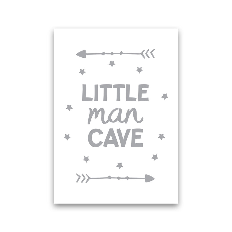 Little Man Cave Grey Arrows Framed Nursey Wall Art Print Print Only