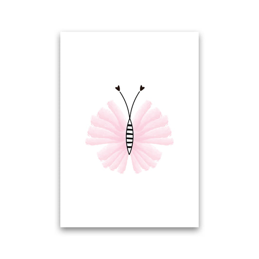 Pink Butterfly Modern Print Animal Art Print Print Only