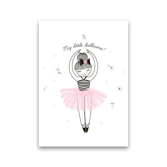 My Little Ballerina Framed Nursey Wall Art Print Print Only