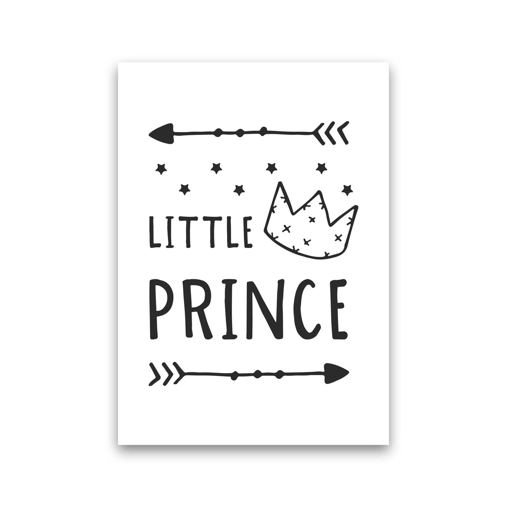 Little Prince Black Framed Nursey Wall Art Print Print Only