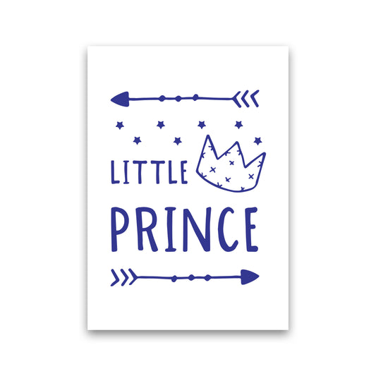 Little Prince Navy Framed Nursey Wall Art Print Print Only