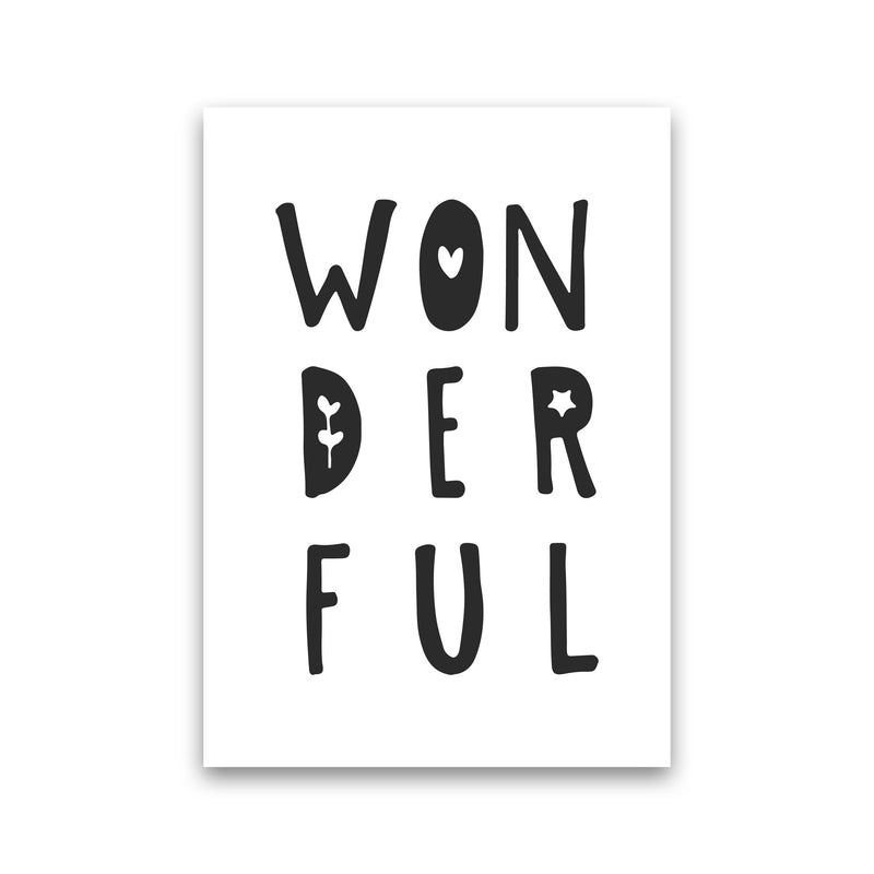 Wonderful Black Framed Nursey Wall Art Print Print Only