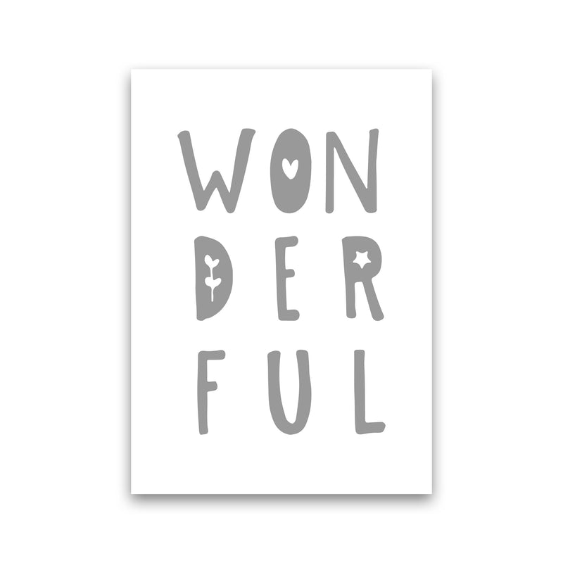Wonderful Grey Framed Nursey Wall Art Print Print Only