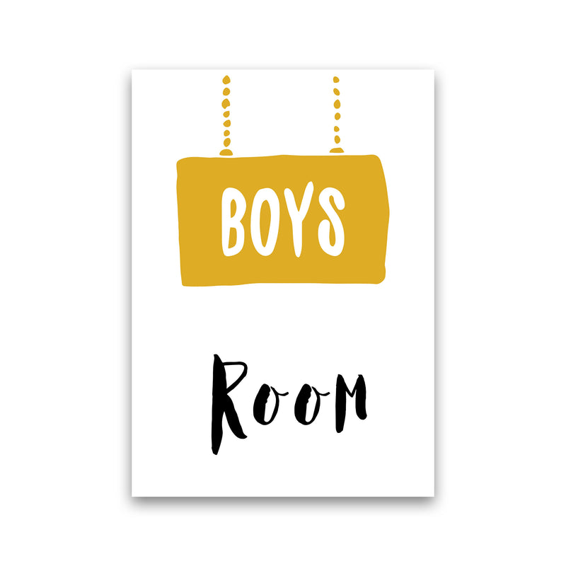Boys Room Mustard Framed Nursey Wall Art Print Print Only