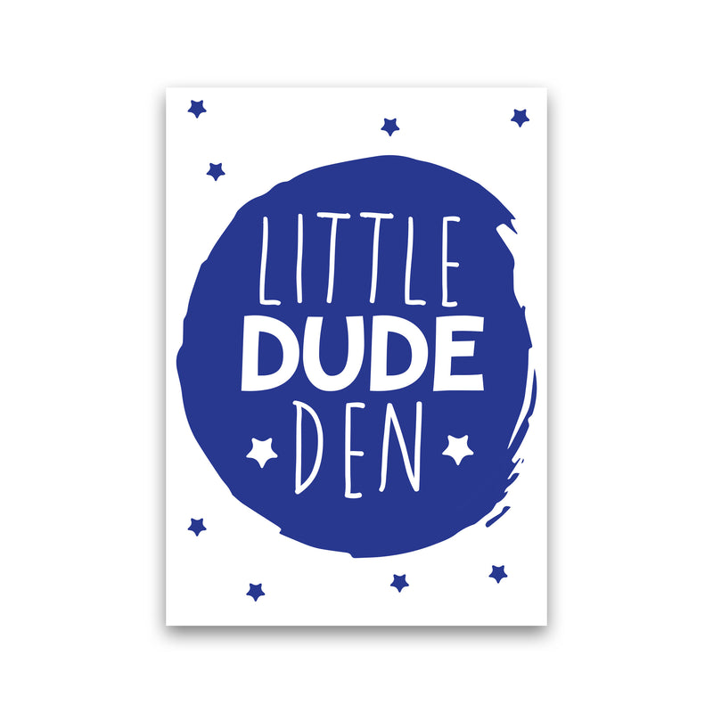 Little Dude Den Navy Circle Framed Nursey Wall Art Print Print Only
