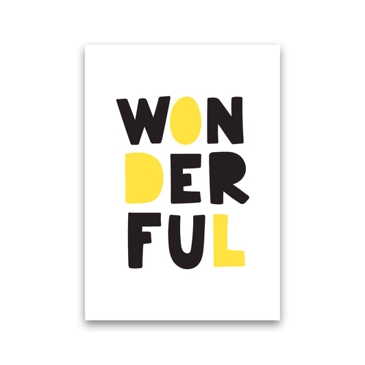 Wonderful Black And Yellow Framed Nursey Wall Art Print Print Only