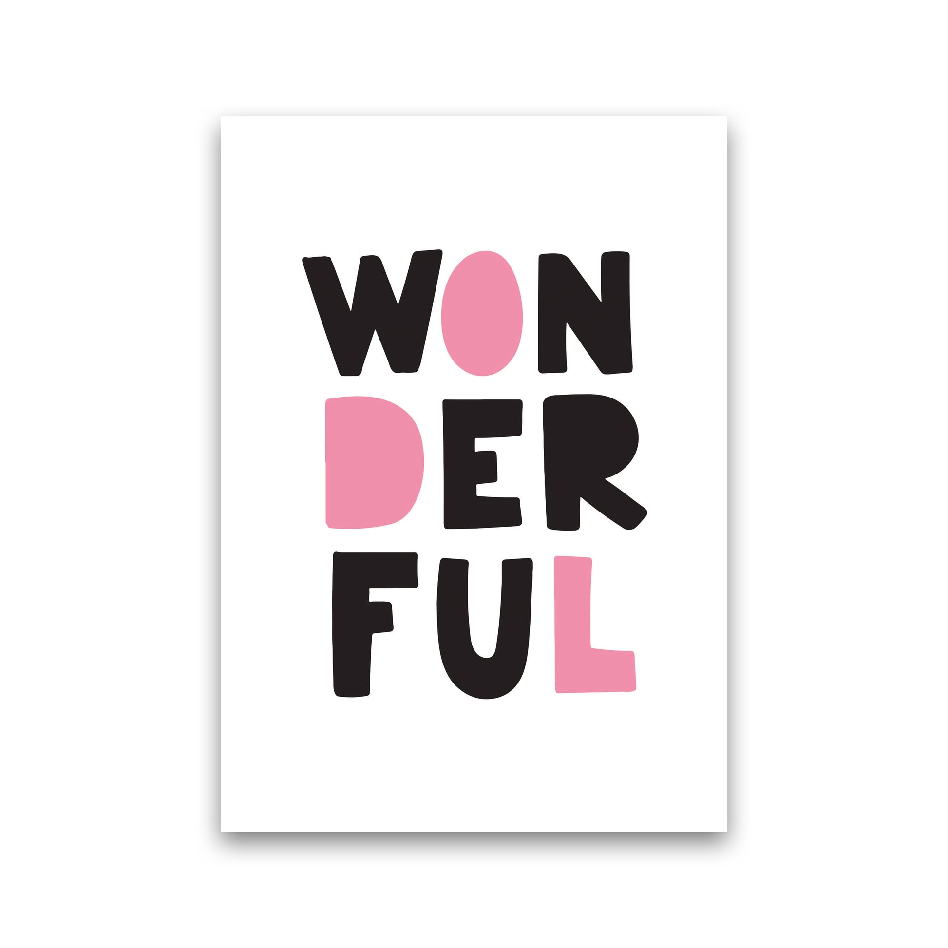Wonderful Black And Pink Framed Nursey Wall Art Print Print Only