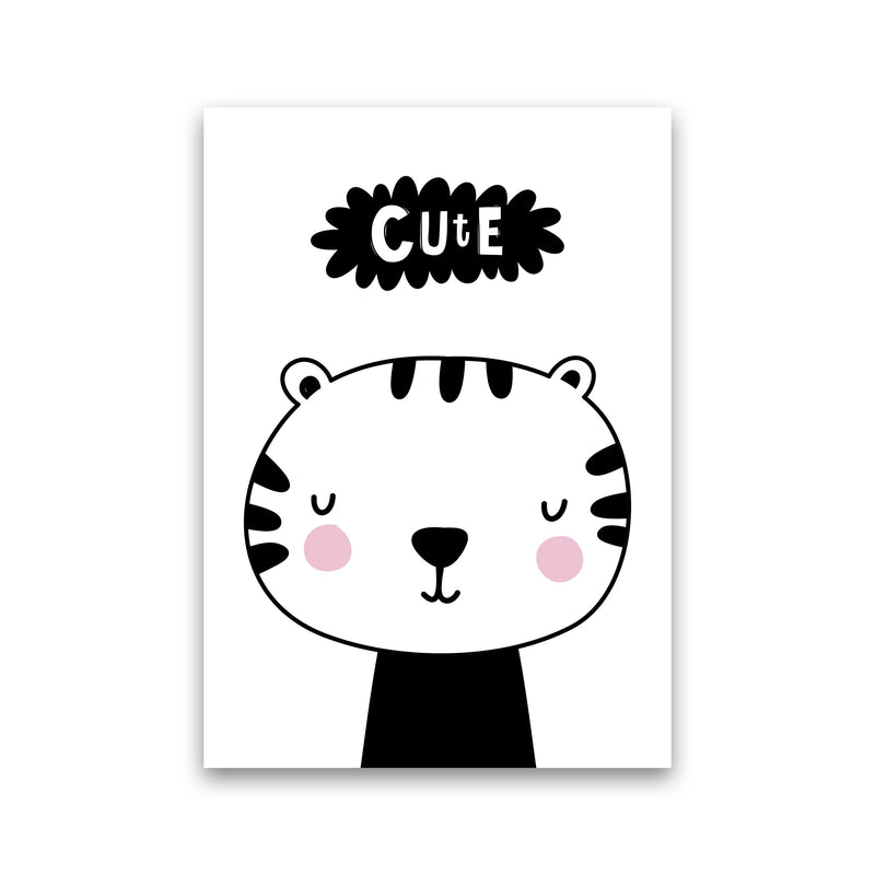 Cute Scandi Tiger Modern Print Animal Art Print Print Only