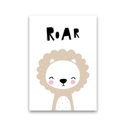 Lion Roar Modern Print Animal Art Print Print Only