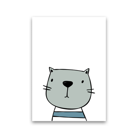 Cat Modern Print Animal Art Print Print Only