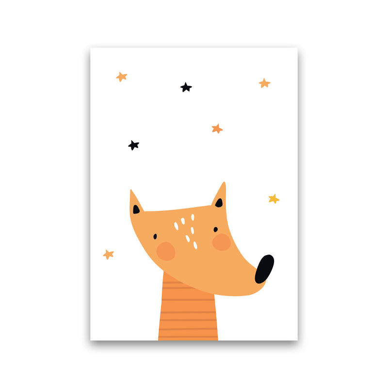 Scandi Fox Framed Nursey Wall Art Print Print Only