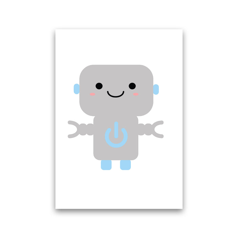 Robot Framed Nursey Wall Art Print Print Only