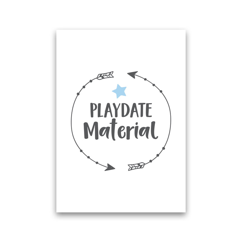 Playdate Material Framed Typography Wall Art Print Print Only