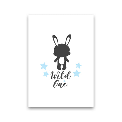 Wild One Framed Nursey Wall Art Print Print Only