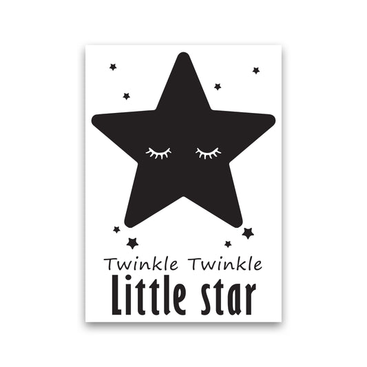 Twinkle Twinkle Little Star Framed Nursey Wall Art Print Print Only