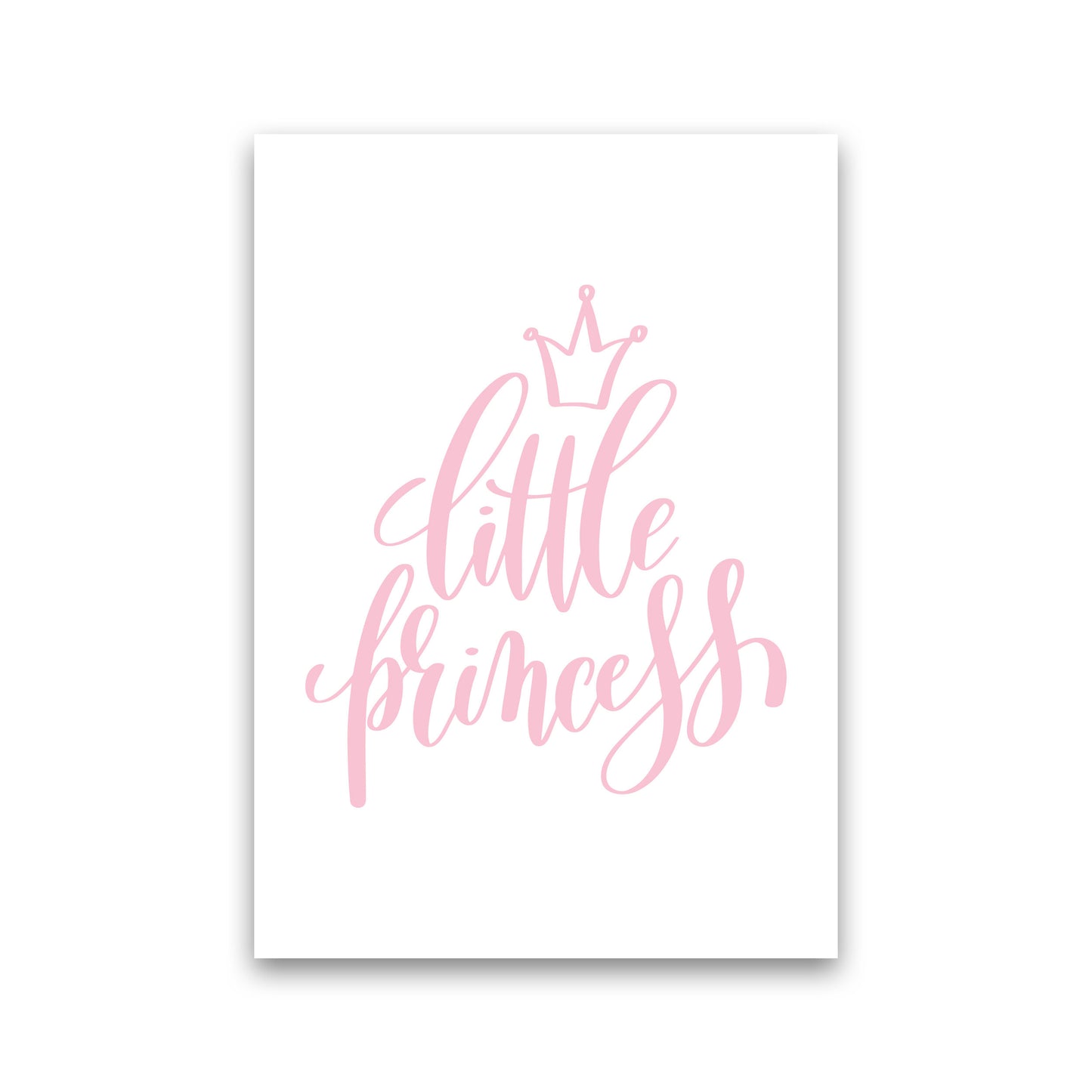 Little Princess Pink Framed Nursey Wall Art Print Print Only
