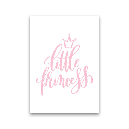 Little Princess Pink Framed Nursey Wall Art Print Print Only