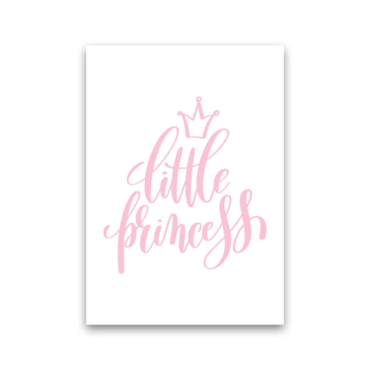 Little Princess Pink Framed Nursey Wall Art Print Print Only