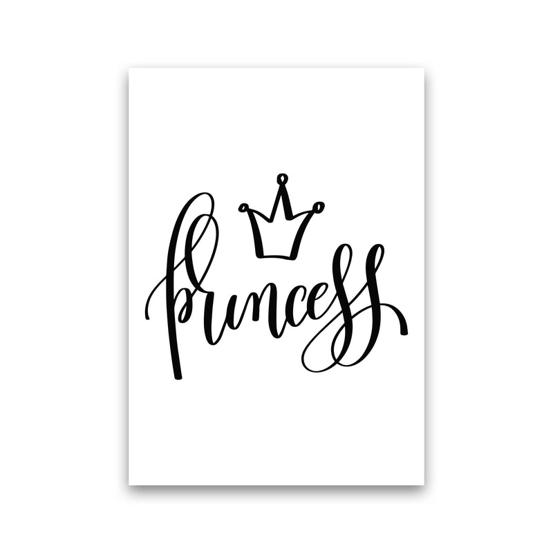 Princess Black Framed Nursey Wall Art Print Print Only