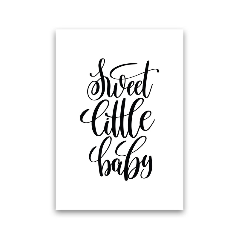 Sweet Little Baby Black Framed Nursey Wall Art Print Print Only